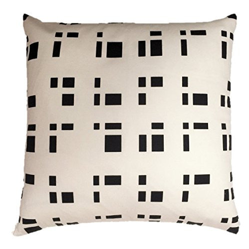 NUNO WORKS Throw Pillow: "Blocks" (White/Black)
