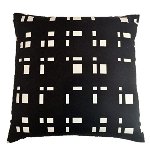 NUNO WORKS Throw Pillow: "Blocks" (Black/White)