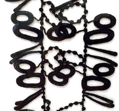 NUNO Lace Necklace: "Pins and Needles" (Black)