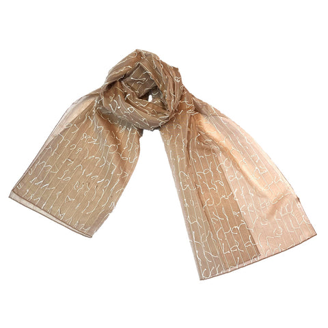 NUNO Oversized Scarf: “Kenboshi” (Beige/White)