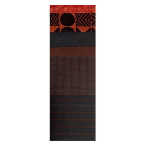 NUNO Runner/Scarf: "NUNO OriOri®" (Brown)