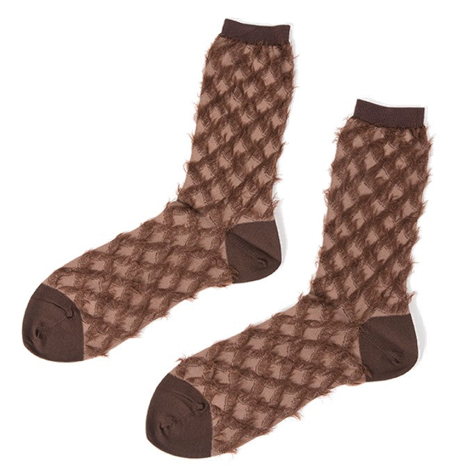 ANTIPAST Socks: "Water Chestnut" (Brown)