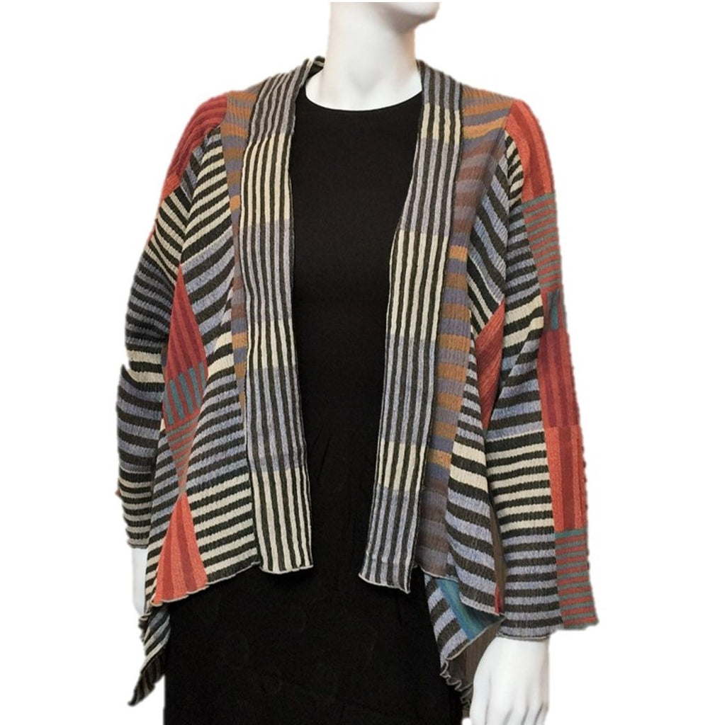NUNO Shawl Jacket: "Color Plates" (Multicolored)