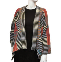NUNO Shawl Jacket: "Color Plates" (Multicolored)