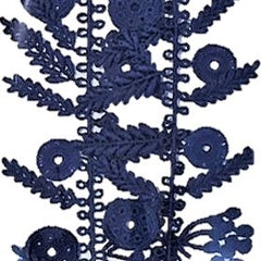NUNO Necklace: "Date Palm" Lace (Royal Blue)
