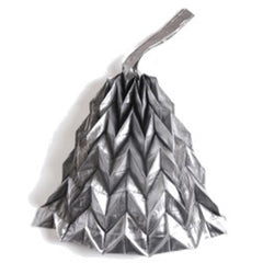 NUNO Bag: "New Sputtering Gloss Origami" (Silver)