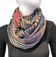 NUNO Infinity Shawl/Shrug: "Color Plates" (Multicolored)