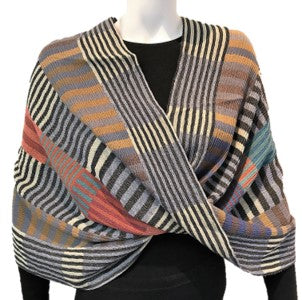 NUNO Infinity Shawl/Shrug: "Color Plates" (Multicolored)