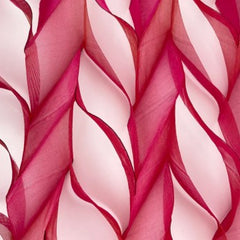 NUNO Scarf: "Tanabata" (Pink w/ Burgundy Shading)