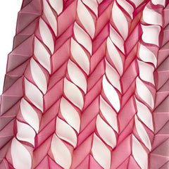 NUNO Scarf: "Tanabata" (Pink w/ Burgundy Shading)