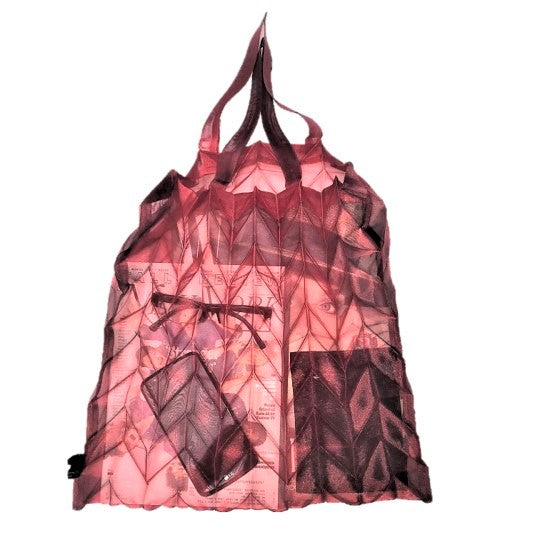 privatliv Accor Frosset NUNO Bag: "Organdy Pleats" (Crimson) – NUNOonline