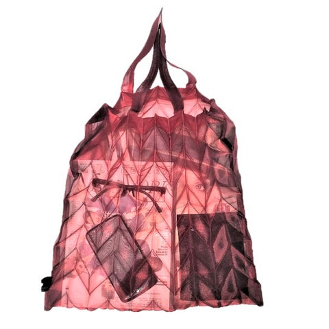 NUNO Bag: "Organdy Pleats" (Crimson)