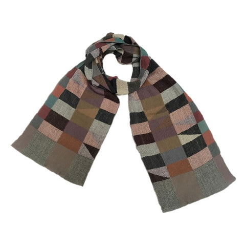 NUNO Narrow Shawl: "Rhombus" (Multicolored)