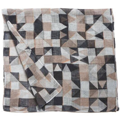 NUNO Scarf: "Marquetry" (Gray/Black)