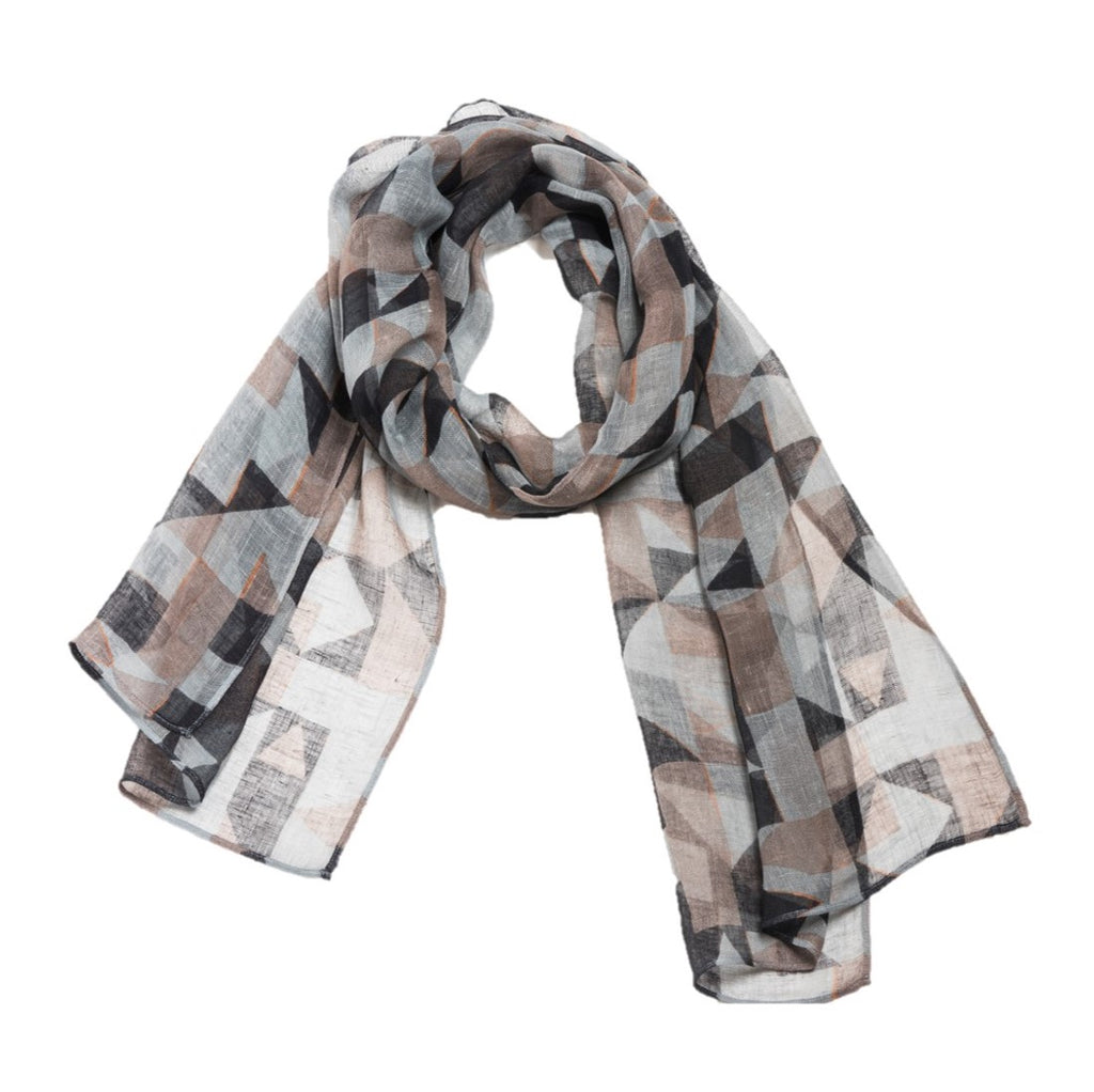 NUNO Scarf: "Marquetry" (Gray/Black)