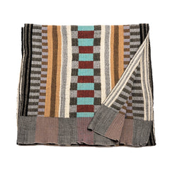 NUNO Shawl: "Prime Stripes" (Gray/Beige)