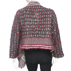 NUNO Shawl Jacket: "Shards" (Red Mix)