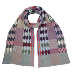 NUNO Narrow Shawl: "Daisy Tsunagi" (Multicolored)